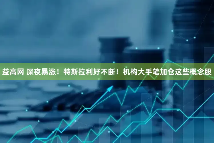 益高网 深夜暴涨！特斯拉利好不断！机构大手笔加仓这些概念股